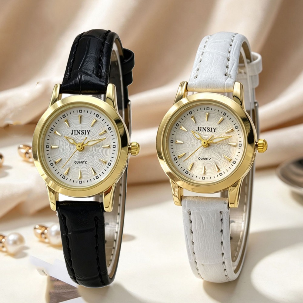 Luxury Watch Leather Strap - Montre à Quartz de Luxe pour