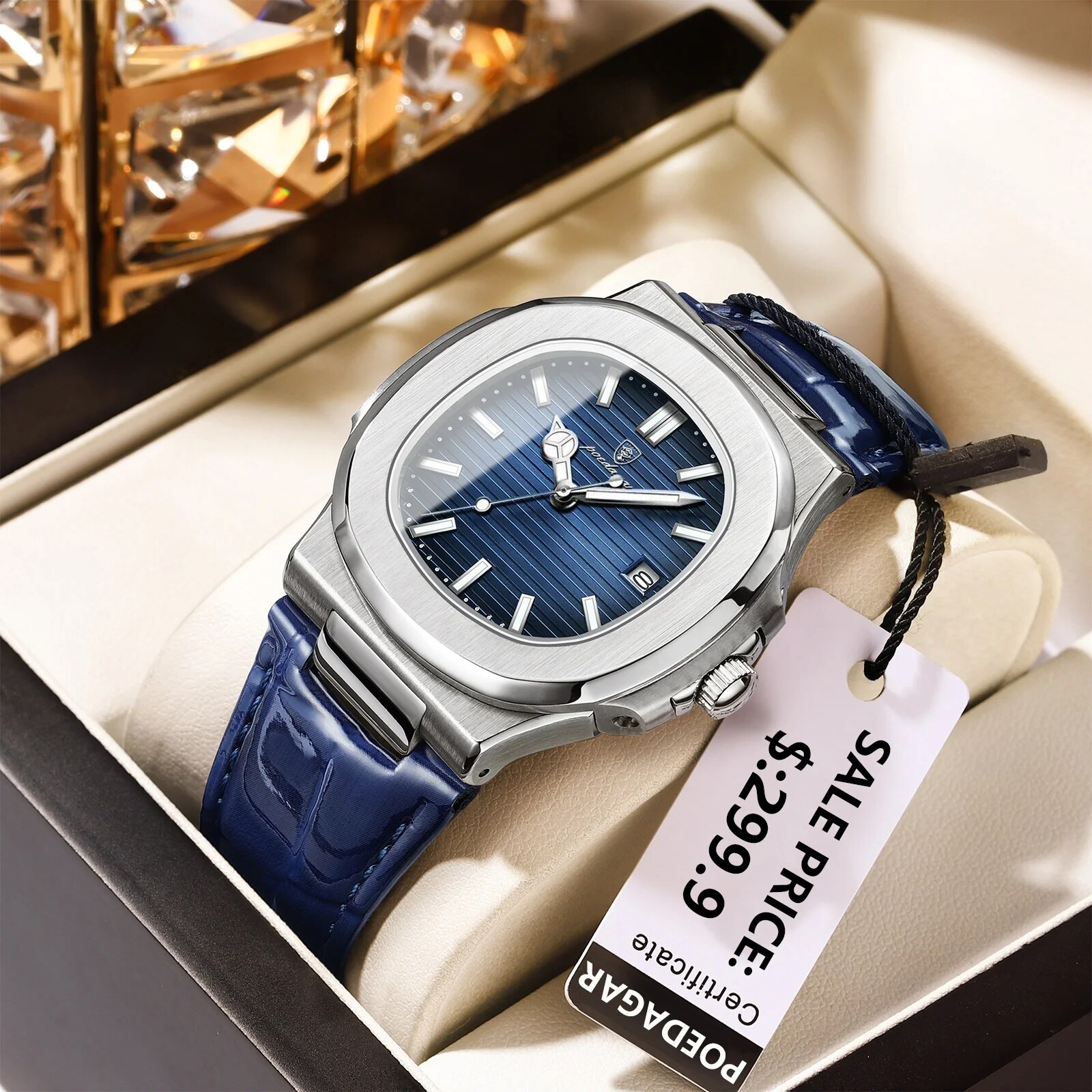 Luxury Watch Hublot - POEDAGAR haut de gamme carré homme