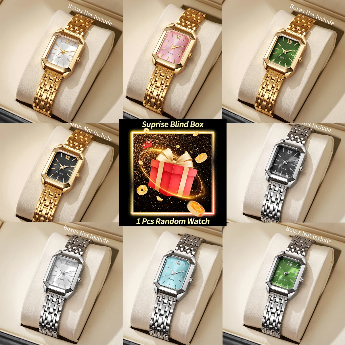 Ladies Luxury Watch - Montre surprise pour femme, boîte mystère,