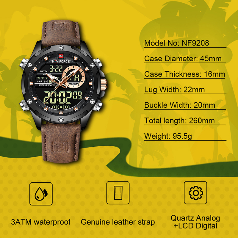 Luxury Watch Zone - Nouvelles montres pour hommes NAVIFORCE, chronographe