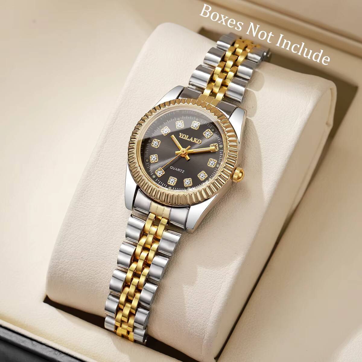 Luxury Watch Display Case - Montre à quartz pour femmes avec