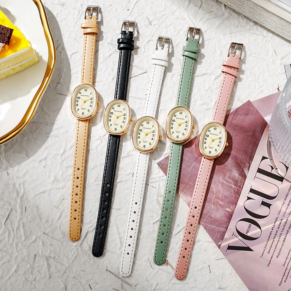 Montres de luxe à cadran ovale - Luxury Watch Leather Strap avis et prix