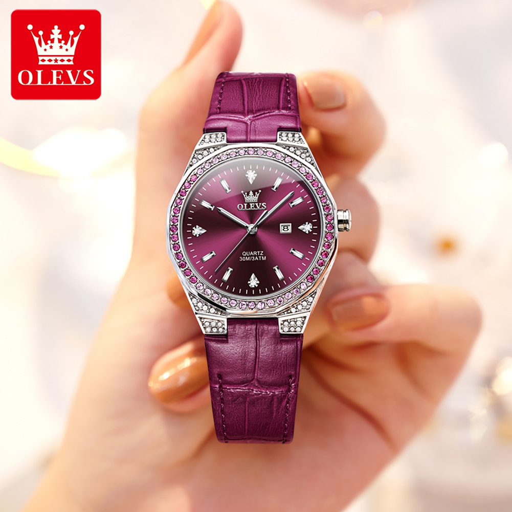 OLEVS Original femmes montres  - Luxury Watch Leather Strap avis et prix