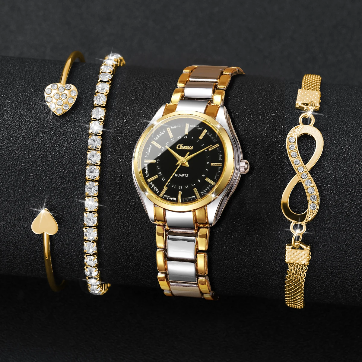 Ensemble de 4 montres élégante - Luxury Watch Display Case avis et prix