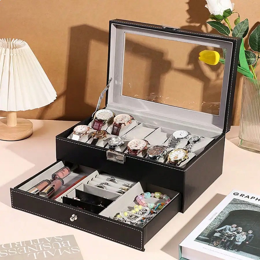 Boîte à montres 12 emplacement - Luxury Watch Display Case avis et prix