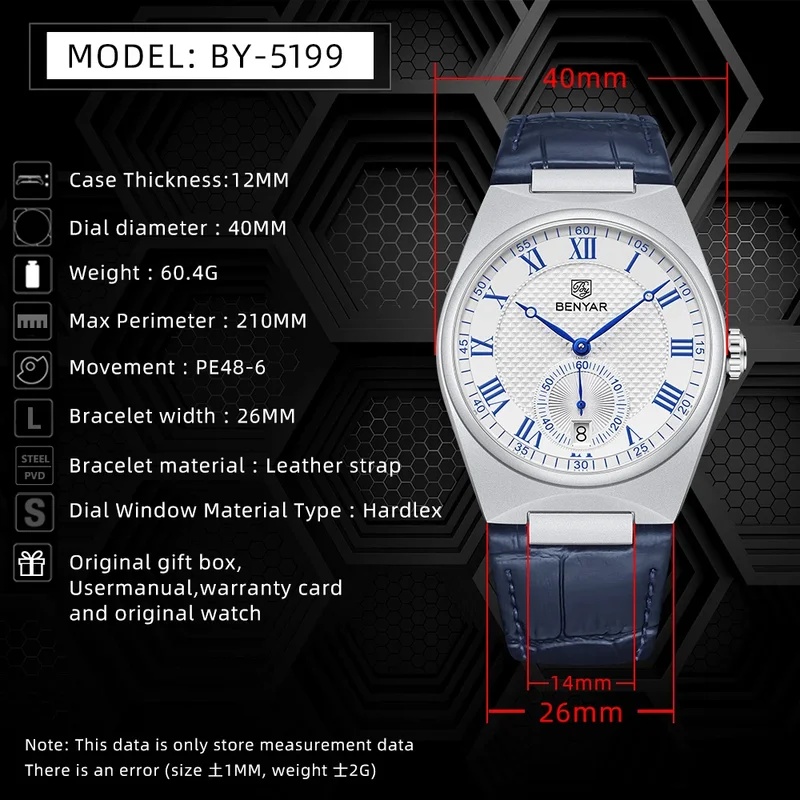 BENYAR 2027 Montres à quartz p - Luxury Watch Store avis et prix