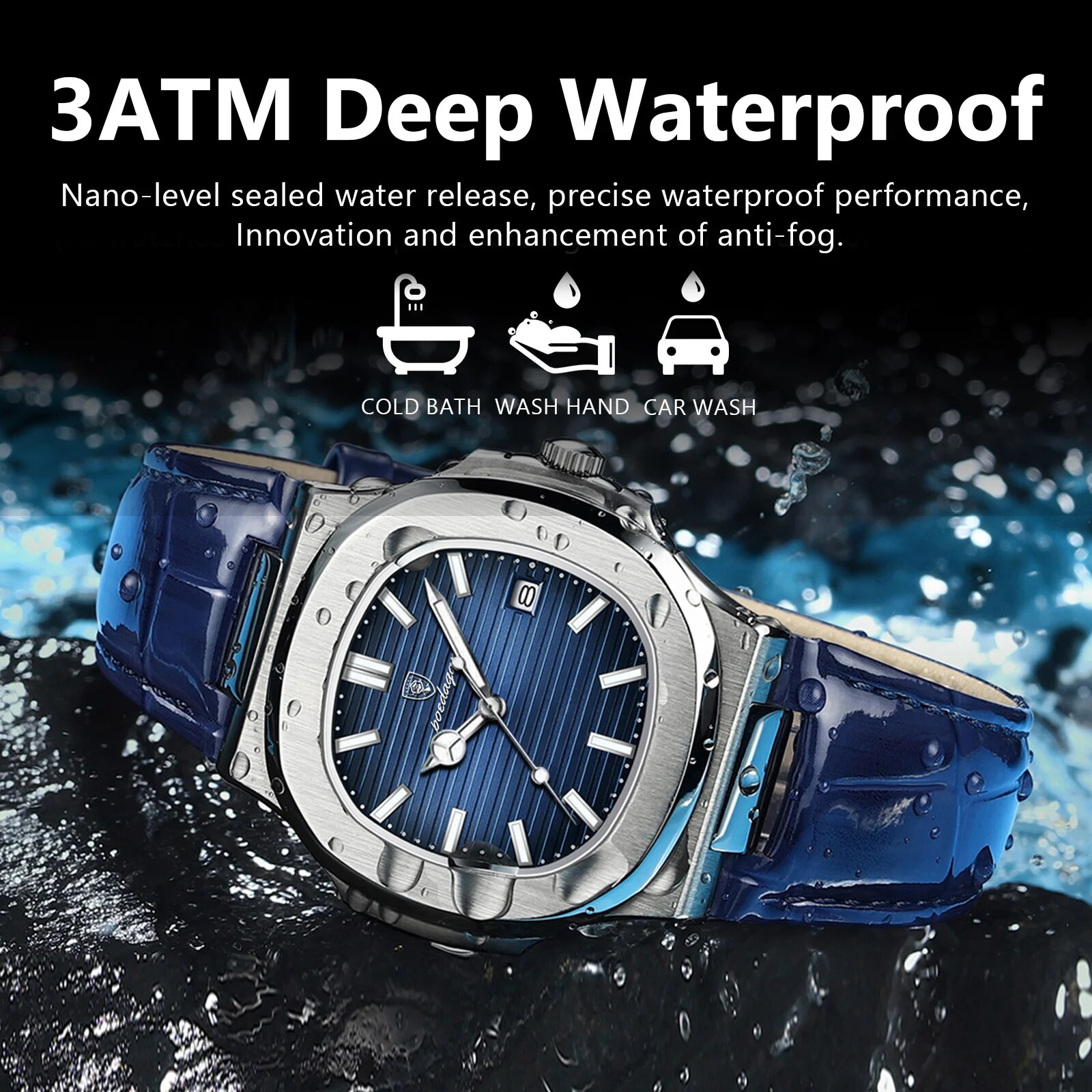 POEDAGAR haut de gamme carré h - Luxury Watch Hublot avis et prix