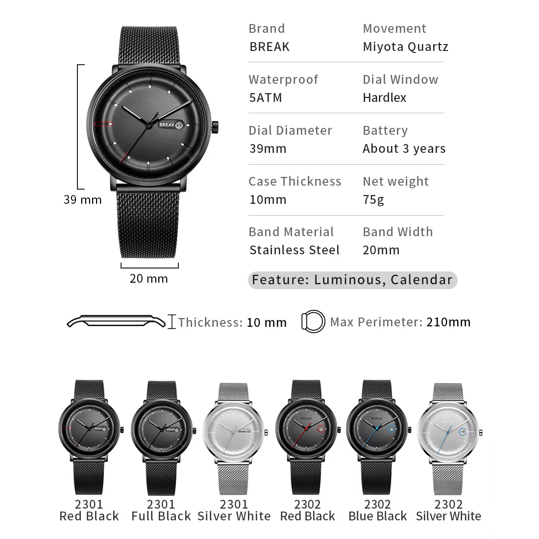 Top Unique montres créatives h - Dress Watch Ultra Thin avis et prix