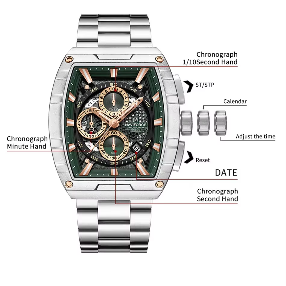 NAVIFORCE Montre-bracelet à qu - Luxury Watch Hublot avis et prix