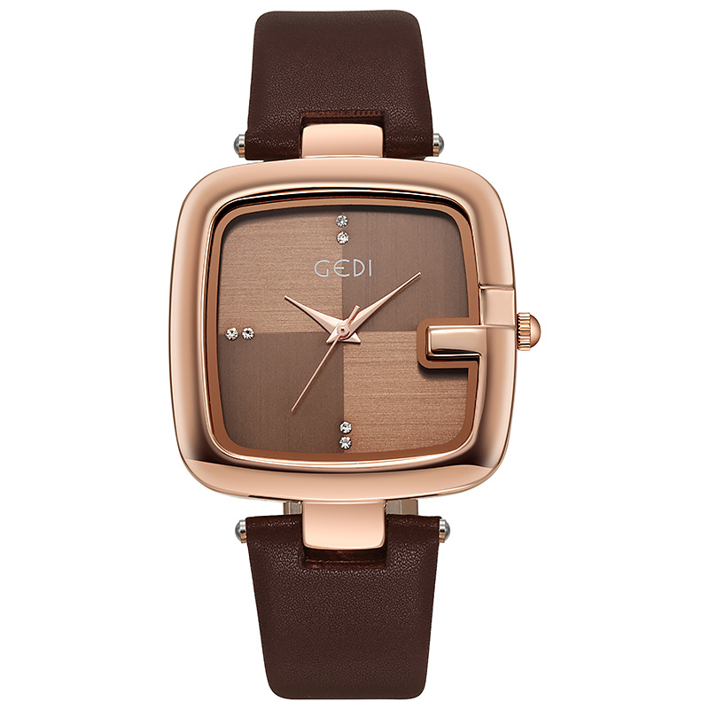 Gedi-Montres-bracelets à quart - Luxury Watch Leather Strap avis et prix