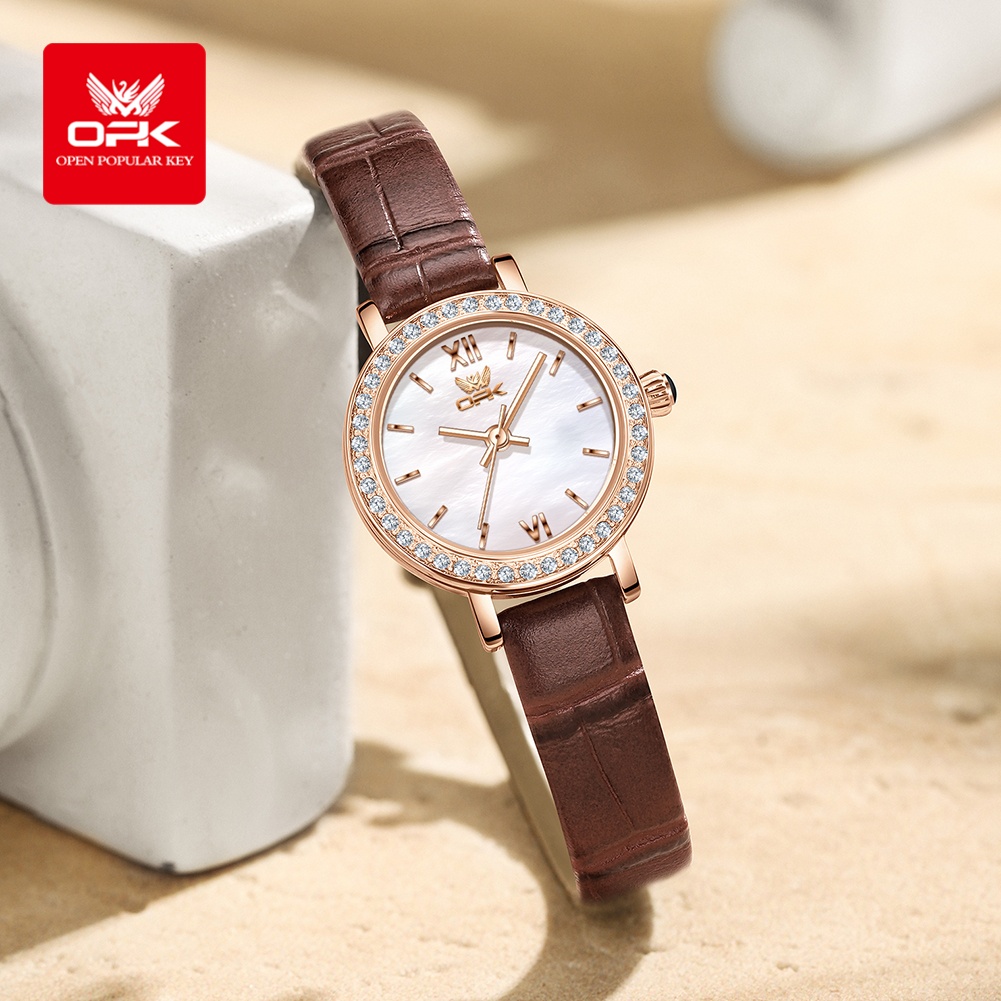 Montre OPK 6063 de luxe légère - Luxury Watch Leather Strap avis et prix