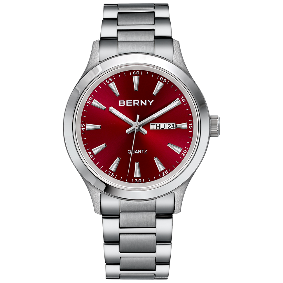 BERNY-Montre à quartz en acier - Dress Watch Ultra Thin avis et prix