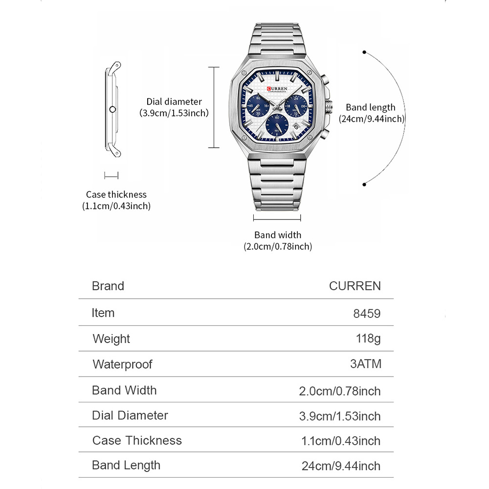 CURREN montre chronographe car - Luxury Watch Design avis et prix